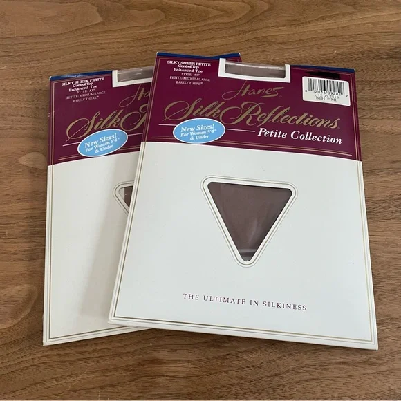 Hanes Accessories Nip 2 Pairs Hanes Silk Reflections Petite Ml Pantyhose Poshmark
